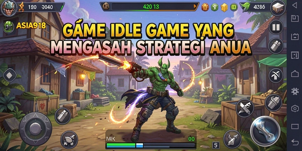 Tangkapan layar gameplay ASIA918 menampilkan karakter yang sedang bertarung.