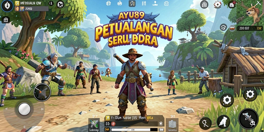Gameplay AYU89 menampilkan pengambilan keputusan di dunia terbuka.
