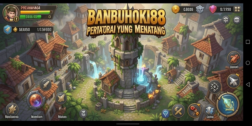Tampilan gameplay menarik dari BANBUHOKI88 dalam Tower Defense.