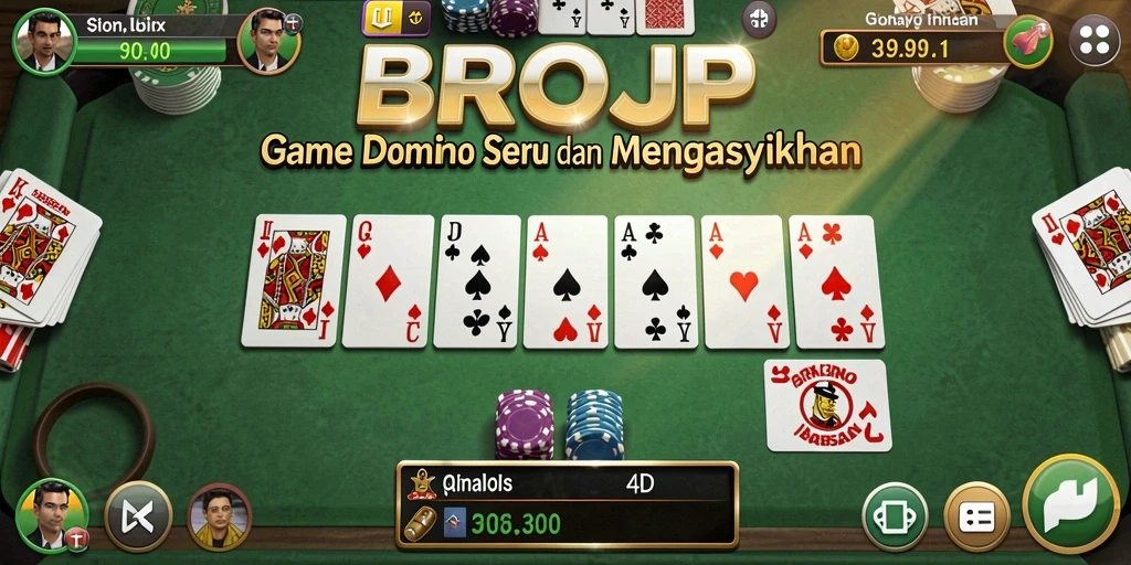 Tampilkan gameplay seru BROJP yang penuh strategi.