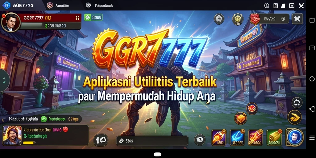 Tampilan antarmuka GGR7777 yang sederhana dan fungsional.