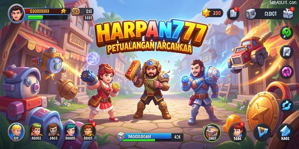 Tampilan menarik dari gameplay seru HARAPAN777