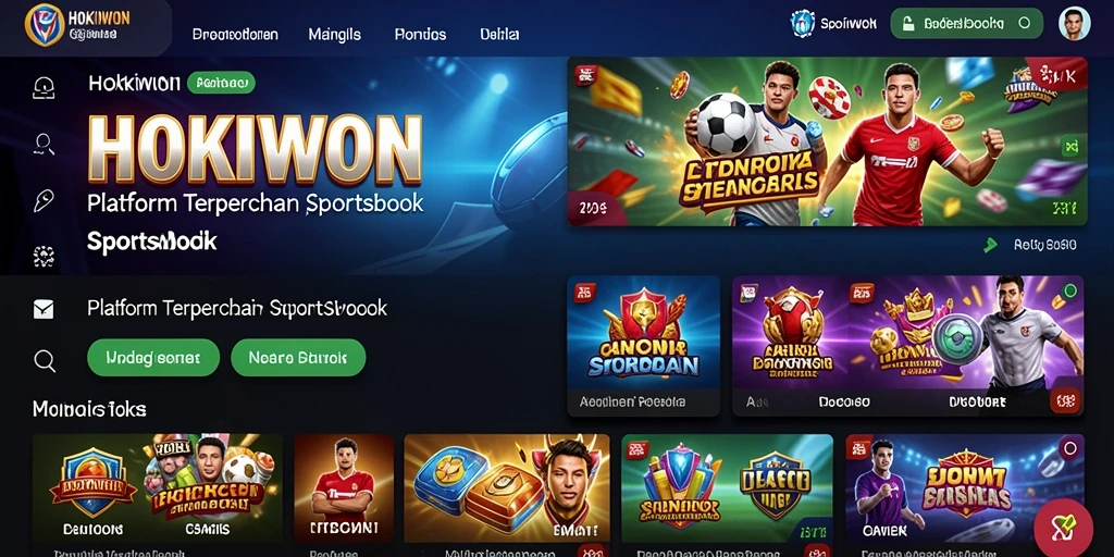Tampilan menarik dan fitur Sportsbook HOKIWON yang mengesankan.