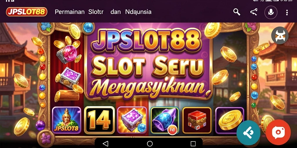 Screenshot permainan JPSLOT88 dengan tampilan menarik dan fitur slot yang mengasyikkan.