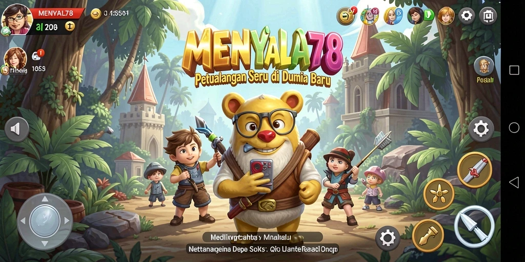 Screenshot gameplay MENYALA78 yang menunjukkan petualangan mendebarkan.