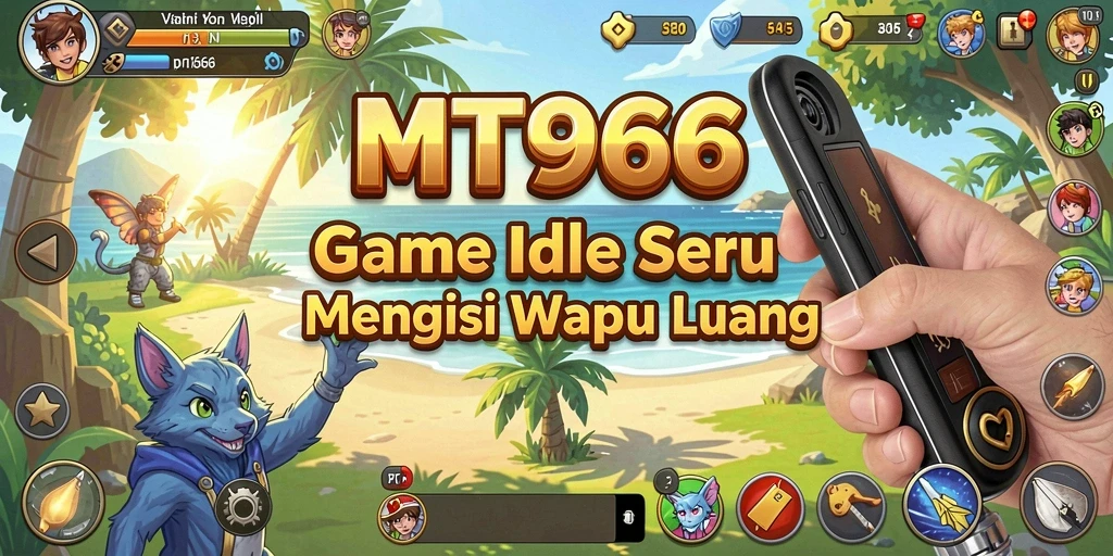 Tampilan screenshot MT966 menampilkan karakter yang aktif dalam gameplay Idle.