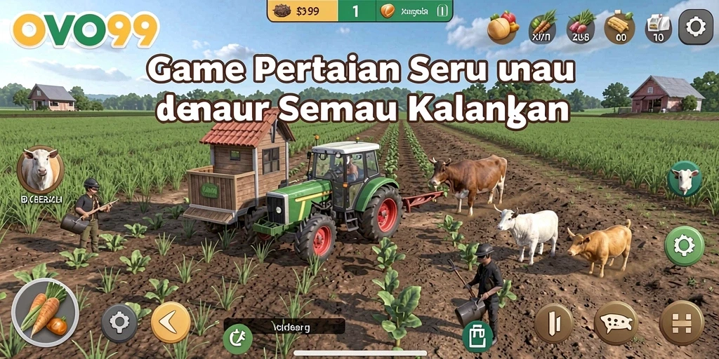 Tampilan menarik dari gameplay OVO99 yang penuh warna.