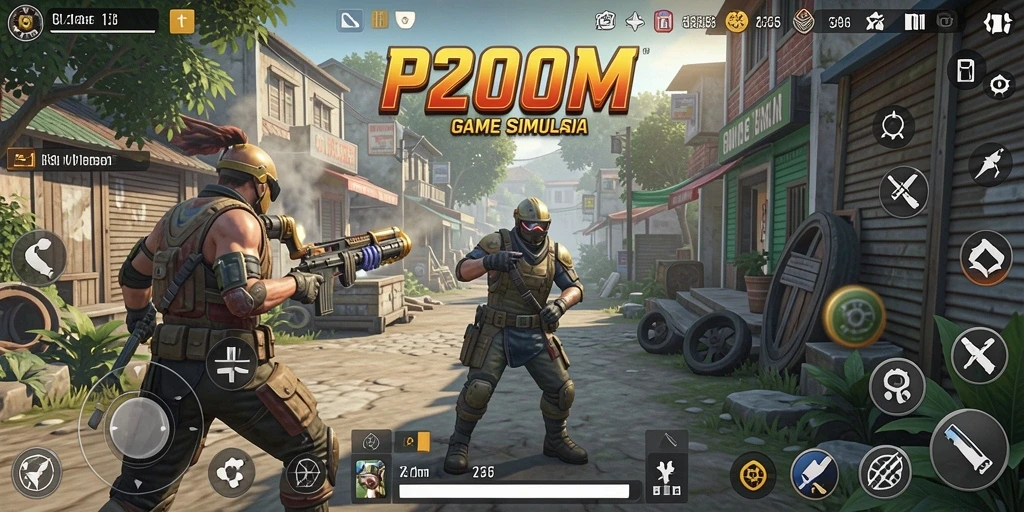 Tampilan gameplay menarik dan interaktif dari P200M.