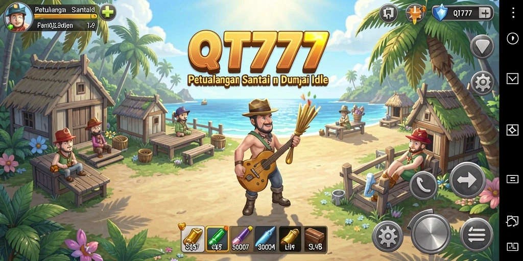 Tampilan gameplay QT777 yang menarik dan mengasyikkan saat bermain Idle.
