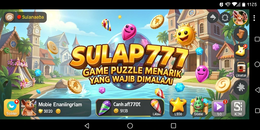 Screenshot gameplay SULAP777 menampilkan tantangan puzzle yang seru dan menarik.