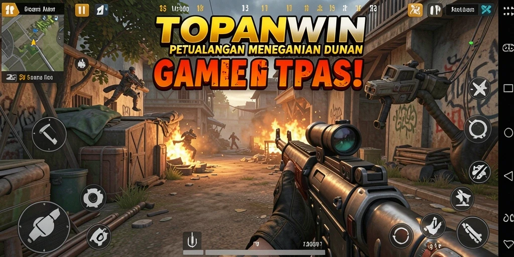 Tangkapan layar utama dari gameplay seru TOPANWIN yang menampilkan aksi TPS.
