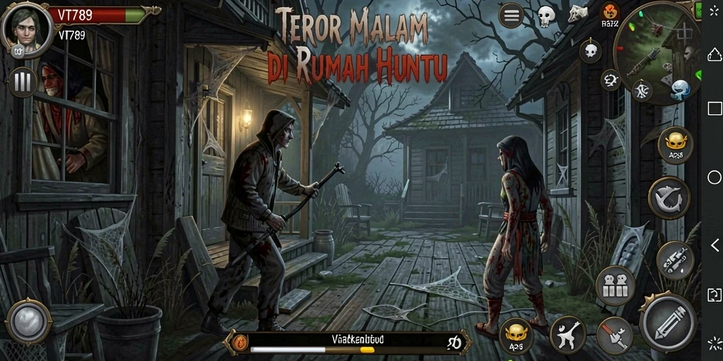 Screenshot utama VT789 menunjukkan momen ketegangan yang intens.