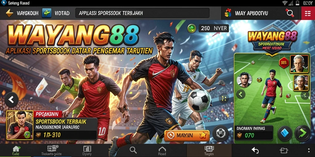 Tampilan gameplay menarik dari aplikasi Sportsbook WAYANG88.