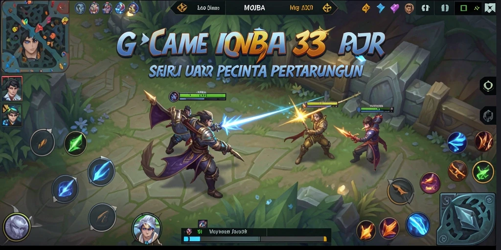 Screenshots gameplay seru dari <strong>WOW33</strong> yang menampilkan aksi pertarungan tim.